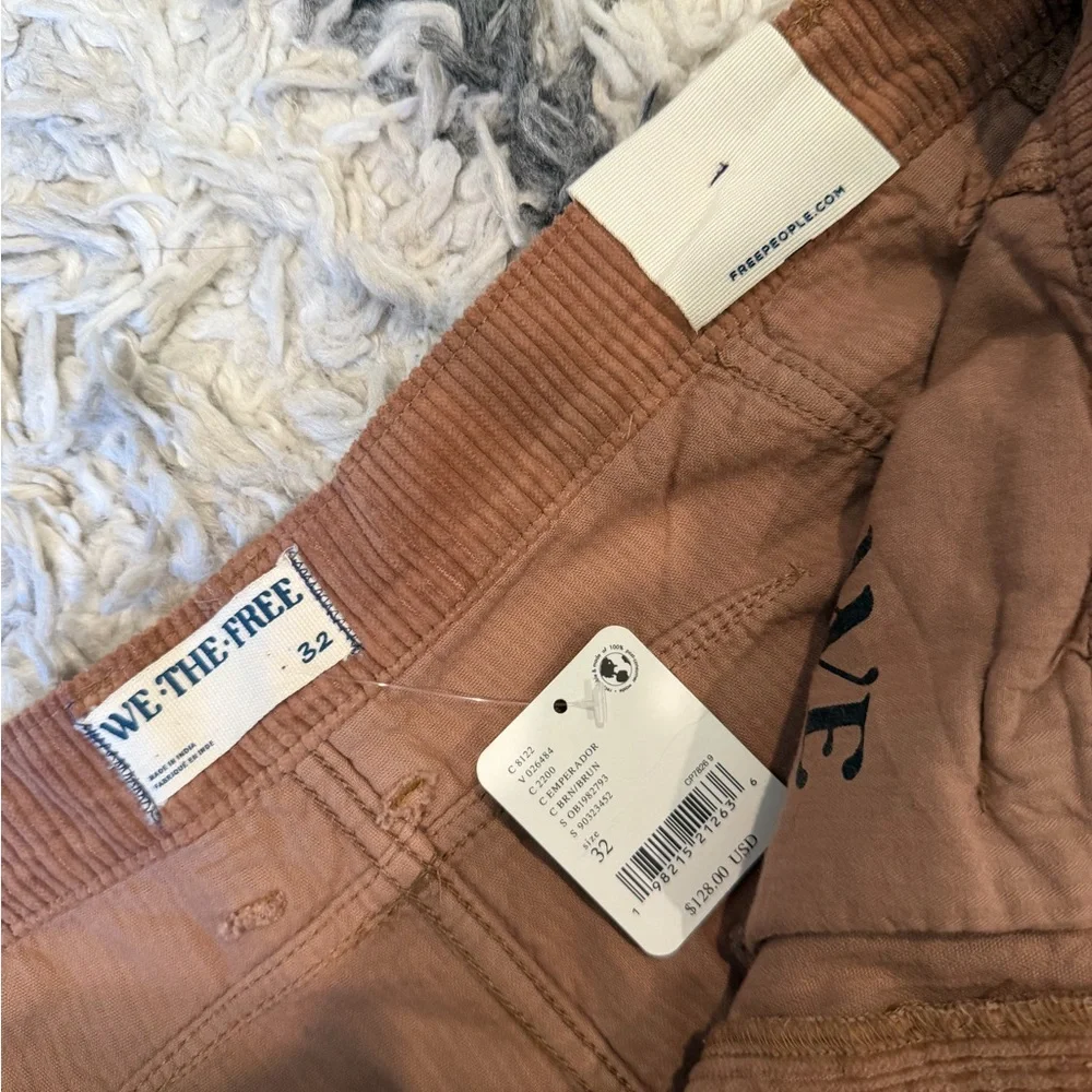 Free People Corduroy Pants in Brown - Picture 2 of 2